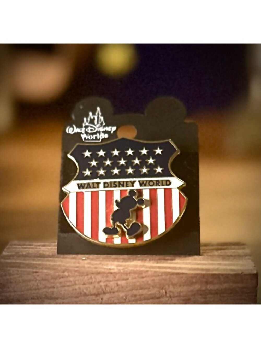 Walt Disney World Mickey Patriotic Pin On Pin 2002
